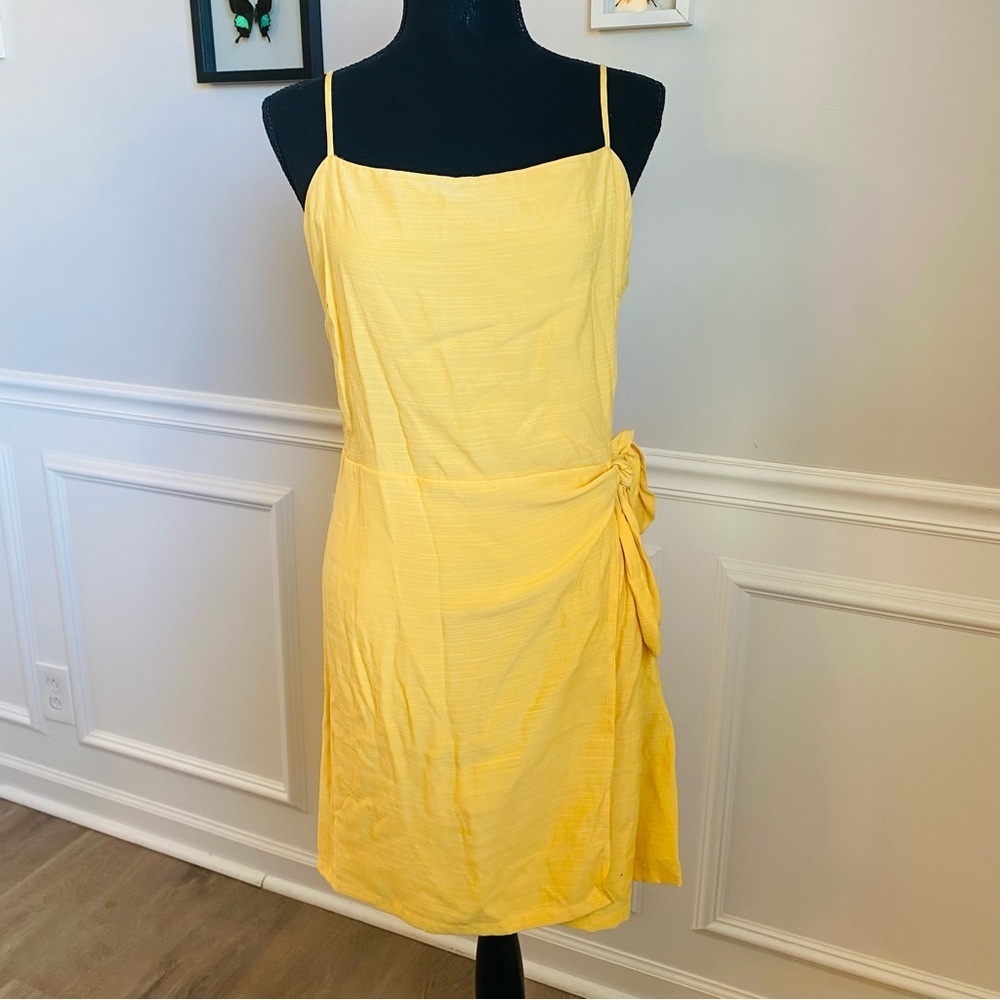 NWT Nine West Yellow Wrap Dress